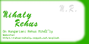 mihaly rehus business card